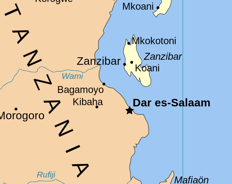 zanzibar map